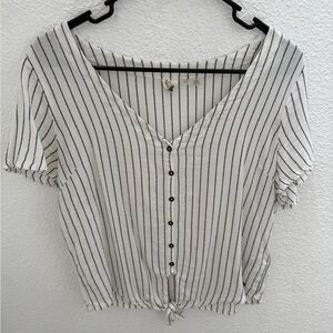 Roxy button down top